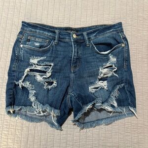 Judy Blue Distressed Denim Shorts